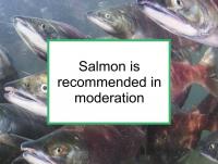 Salmon is recommended in moderation