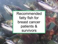 Recommended fatty fish for breast cancer patients & survivors