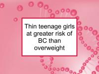 Thin teenage girls at greater risk of BC