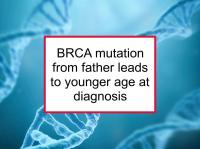 Father's BRCA mutation leads to younger BC