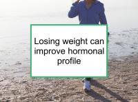 Losing weight can improve hormonal profile
