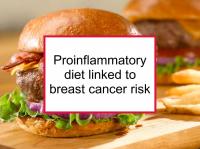 Proinflammatory diet linked to breast cancer risk