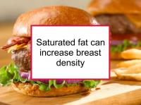 Saturated fat can increase breast density