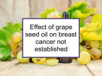 Effect of grape seed oil on breast cancer not established