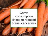 Carrot consumption linked to reduced breast cancer risk