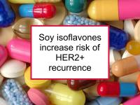 Soy isoflavones increase risk of HER2+