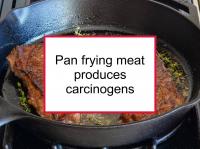 Pan frying meat produces carcinogens