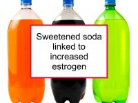 Sweetened soda linked to increased estrogen