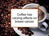 Coffee has varying effects on breast cancer