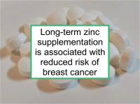 Zinc is linked to lower risk of breast cancer