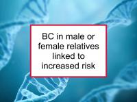 BC in male or female relatives increases risk