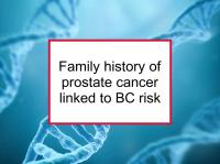 Prostate cancer family history linked to BC risk