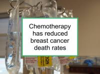 Chemotherapy has reduced breast cancer death rates