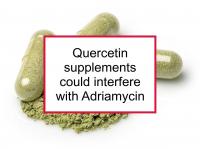 Quercetin could harm Adriamycin treatment