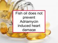 Fish oil does not prevent Adriamycin heart damage