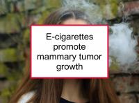 E-cigarettes promote mammary tumor growth