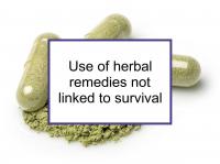 Use of herbal remedies not linked to survival