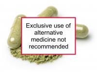 Exclusive use of alternative medicine not recommended