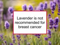 Lavender should be avoided for breast cancer