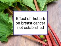 Effect of rhubarb on breast cancer not established