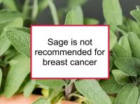 Sage is not recommended for breast cancer