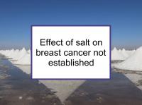 Effect of salt on breast cancer not established