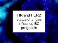 HR and HER2 status changes influence BC prognosis