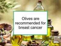 Olives are recommended for breast cancer