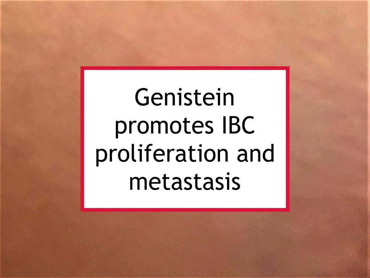 Genistein Promotes Proliferation And Metastasis In IBC Animal