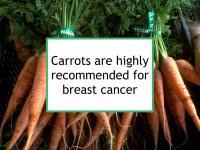 Carrots are highly recommended for breast cancer