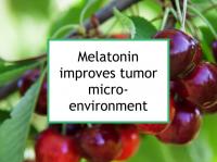 Melatonin improves tumor micro- environment