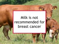 Milk is not recommended for breast cancer