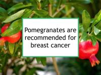 Pomegranates are recommended for breast cancer