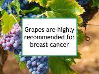 Grapes are highly recommended for breast cancer