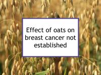 Effect of oats not established