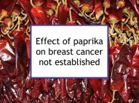 Effect of paprika on breast cancer not established