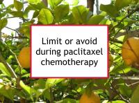 Limit or avoid during paclitaxel chemotherapy