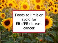 Foods to limit or avoid for ER+/PR+ disease